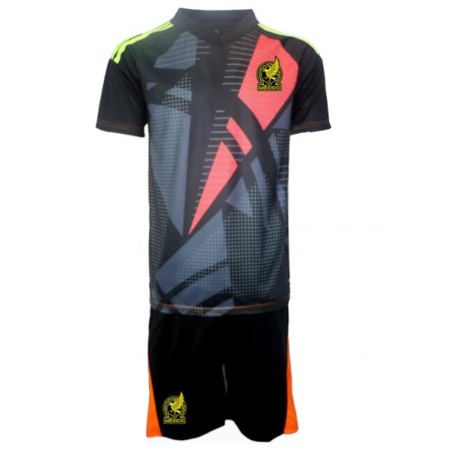 Fotbalové Dres Mexiko Brankářské Dětské Domácí Copa America 2024 Krátký Rukáv (+ trenýrky)